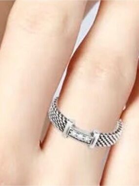 Tiffany & Co Somerset Mesh Ring with Diamonds